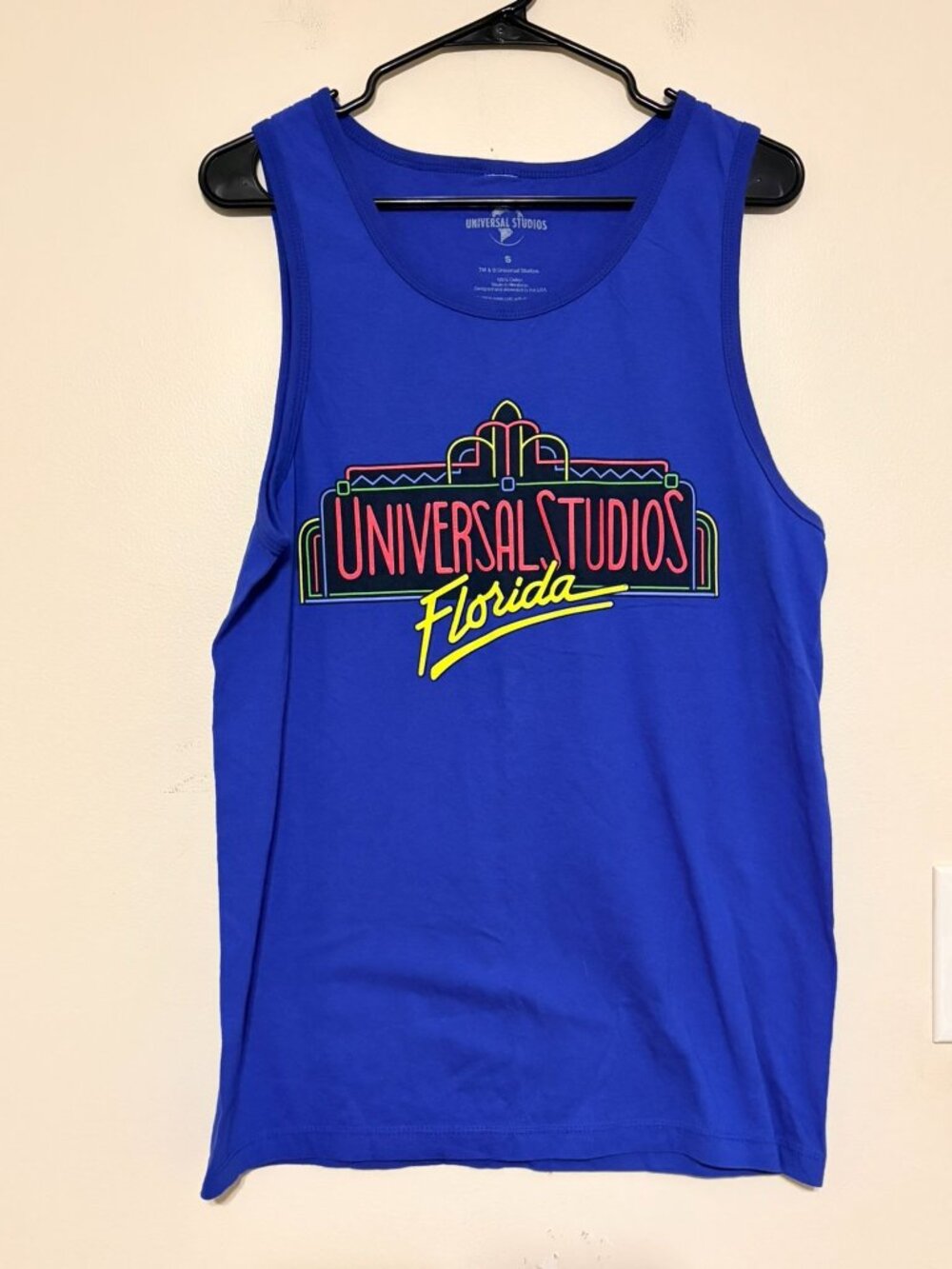 Men's Royal Blue Universal Studios Florida Tank Top Size Small